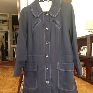 Vintage Blue Raincoat